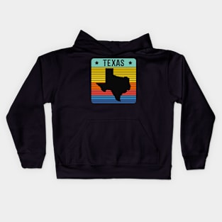 Texas Vintage Retro Style State Texan Kids Hoodie